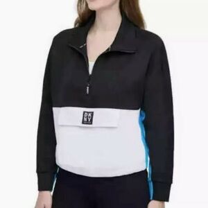 DKNY Sport Women's 1/2 Zip Pullover Sweatshirt